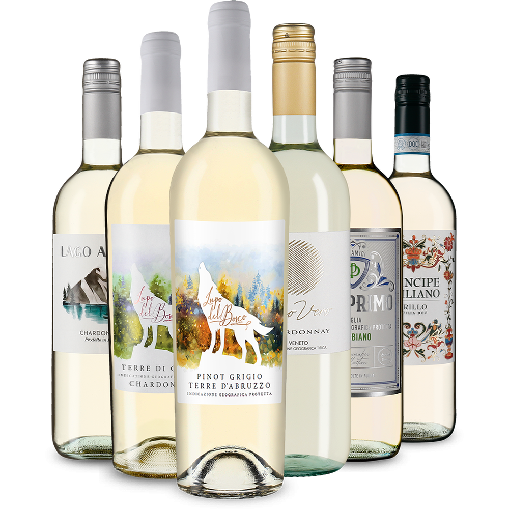 Italiaanse witte wijn: onze proeverij-toppers in een pakket