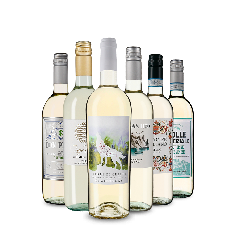 Italiaanse witte wijn: onze proeverij-toppers in een pakket
