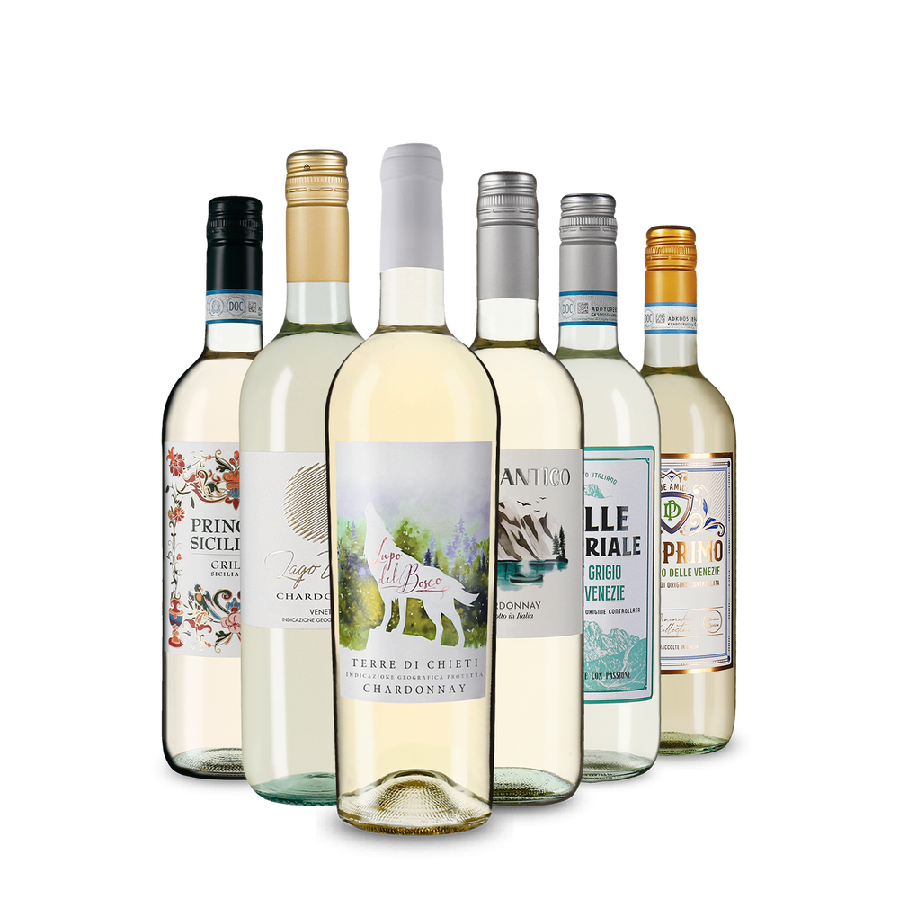 Italiaanse witte wijn: onze proeverij-toppers in een pakket
