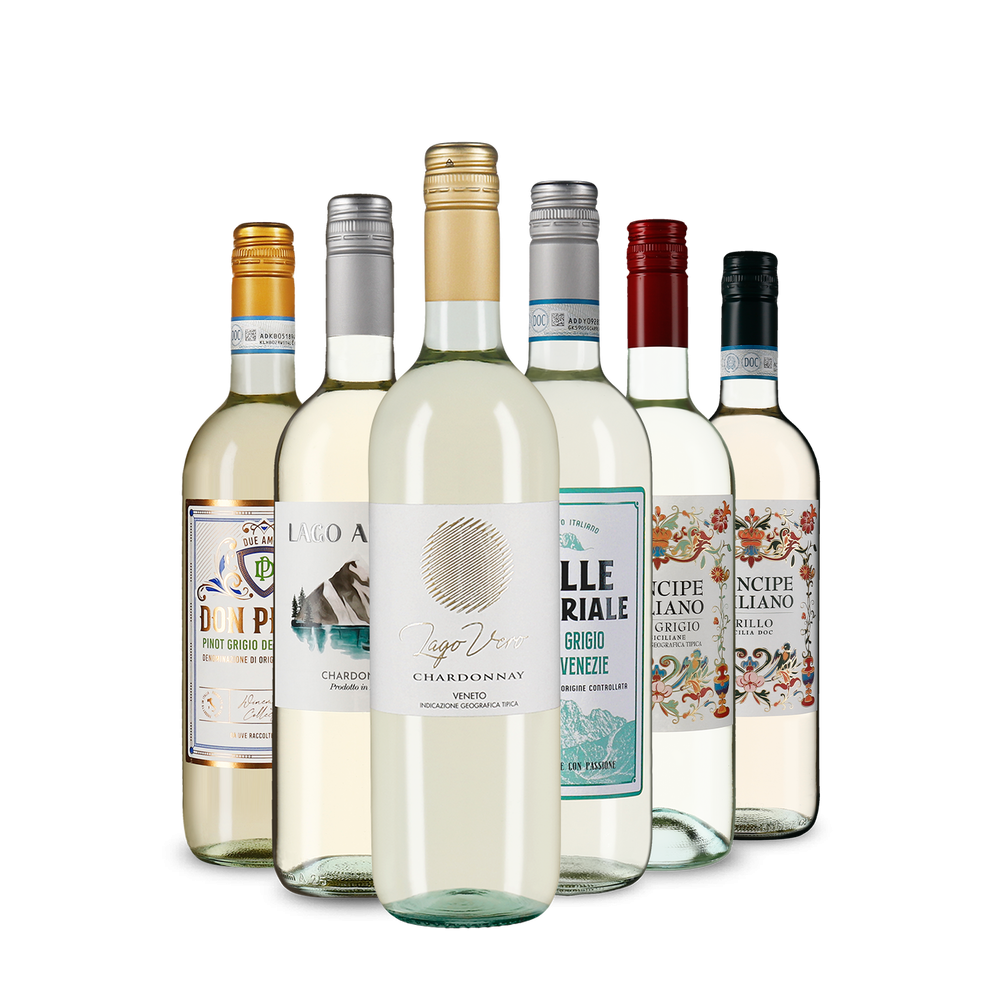 Italiaanse witte wijn: onze proeverij-toppers in een pakket
