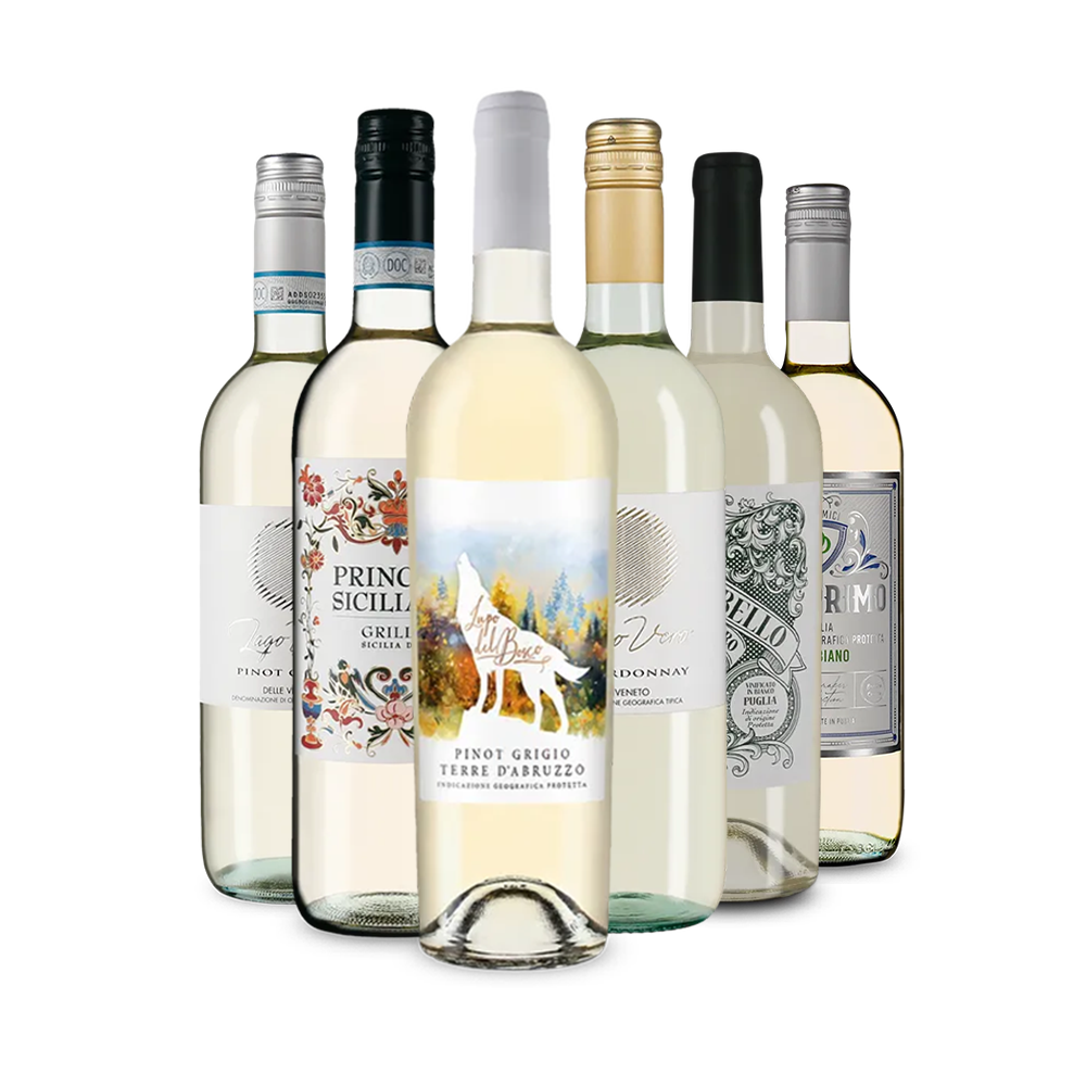 Italiaanse witte wijn: onze proeverij-toppers in een pakket