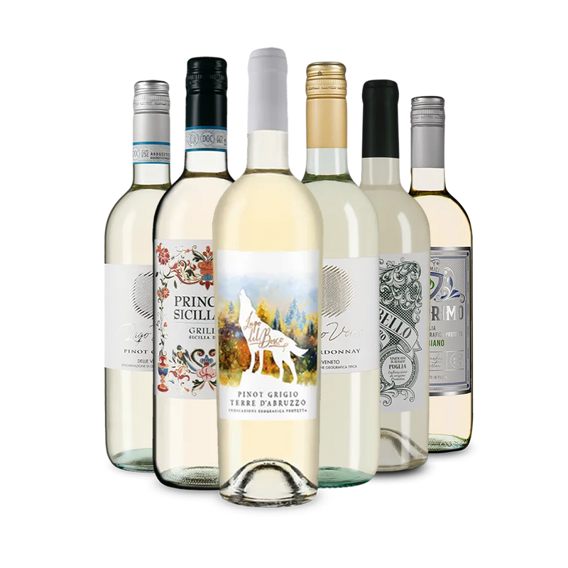 Italiaanse witte wijn: onze proeverij-toppers in een pakket