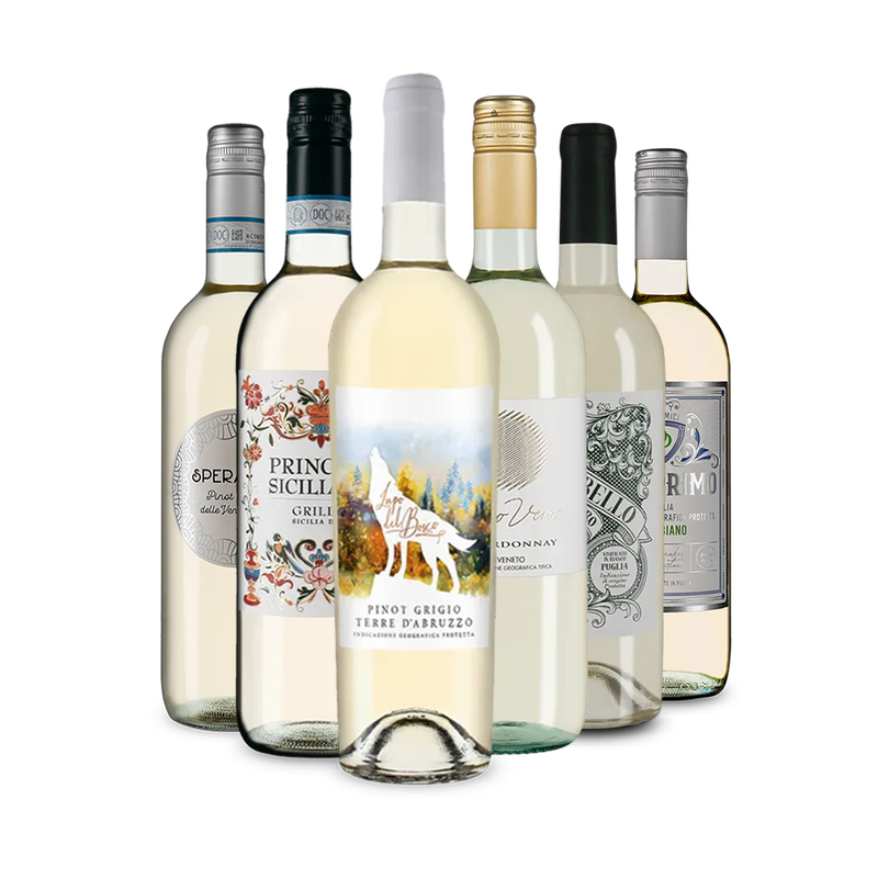 Italiaanse witte wijn: onze proeverij-toppers in een pakket