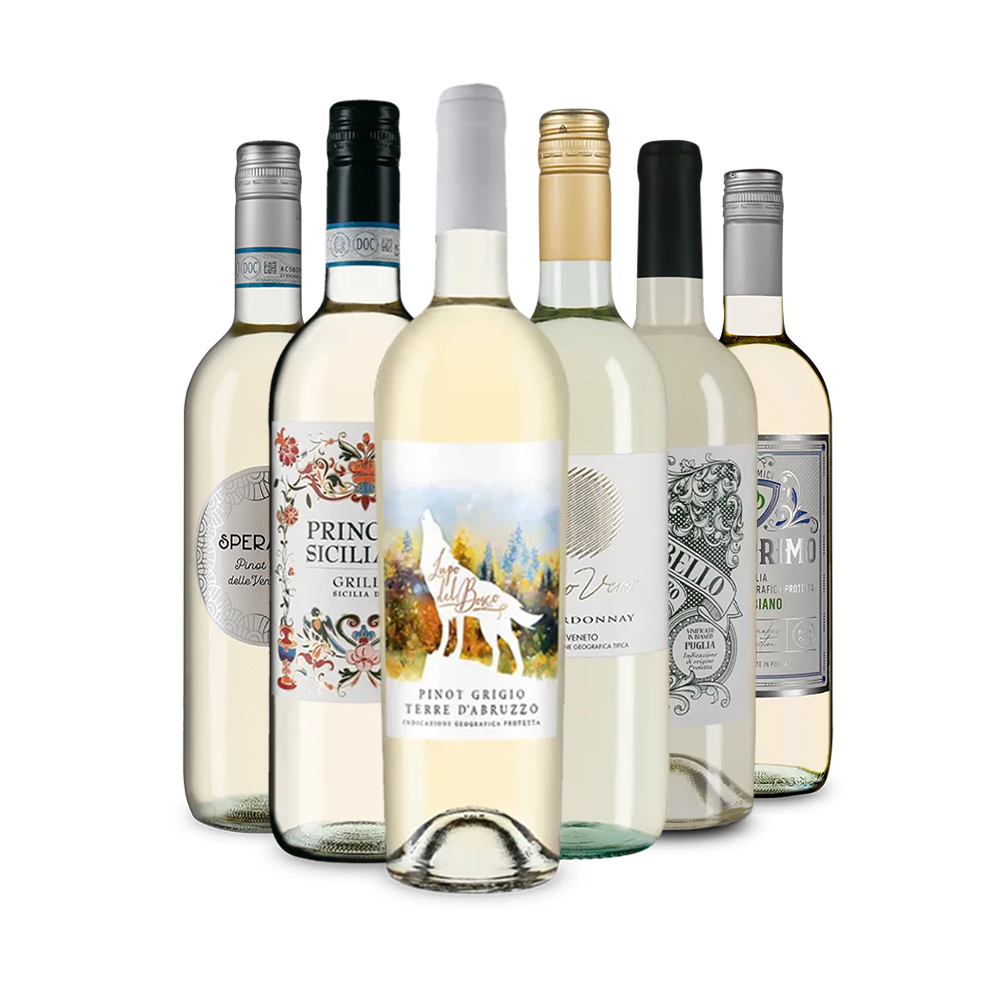 Italiaanse witte wijn: onze proeverij-toppers in een pakket