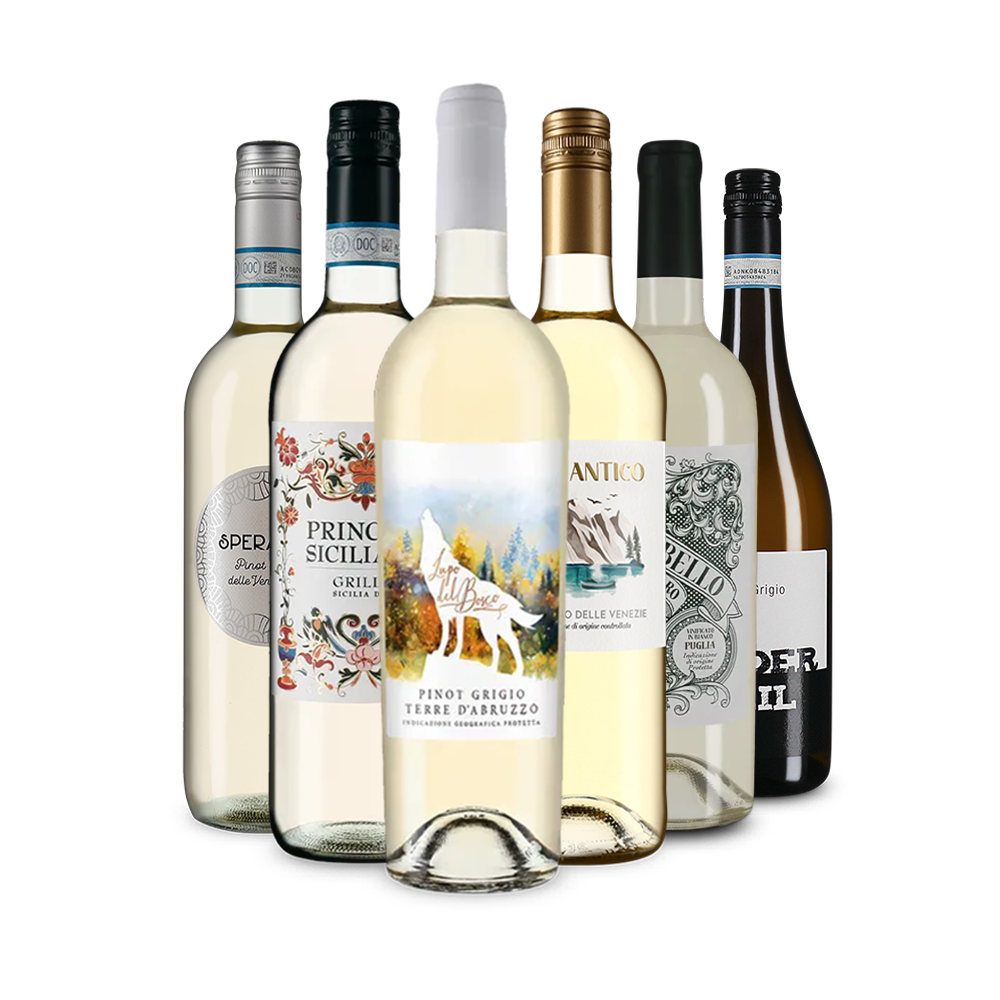 Italiaanse witte wijn: onze proeverij-toppers in een pakket