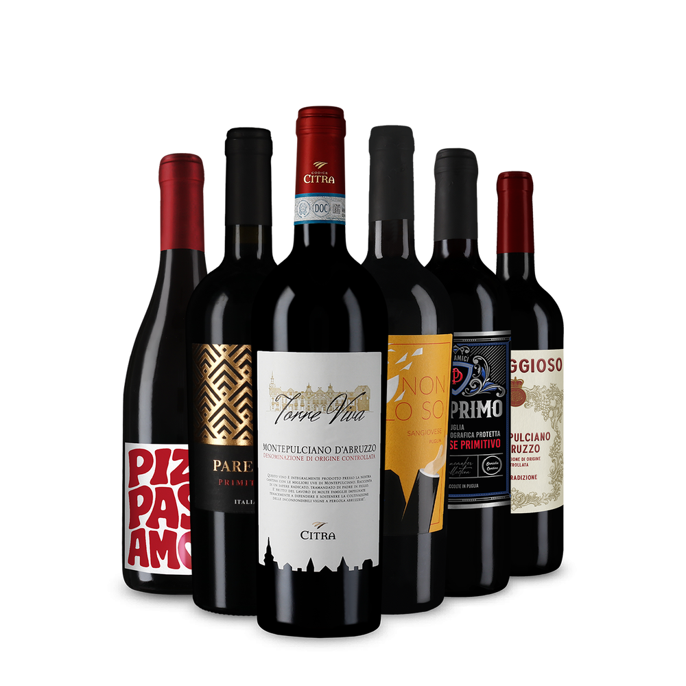 Italiaanse rode wijn om verliefd op te worden in ontdekkerspakket