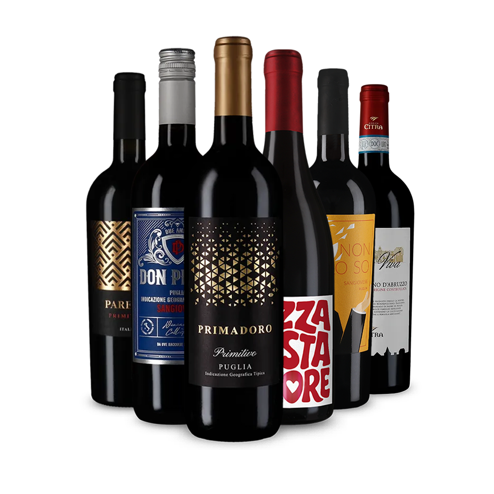 Italiaanse rode wijn om verliefd op te worden in ontdekkerspakket