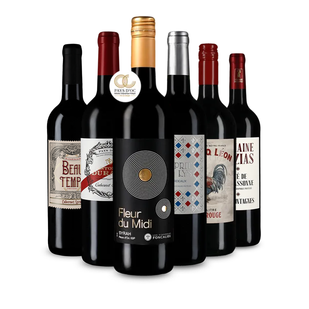 Franse rodewijnjuwelen in ontdekkerspakket