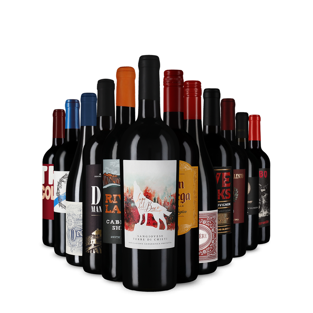 Rodewijnaanbevelingen in een kennismakingspakket