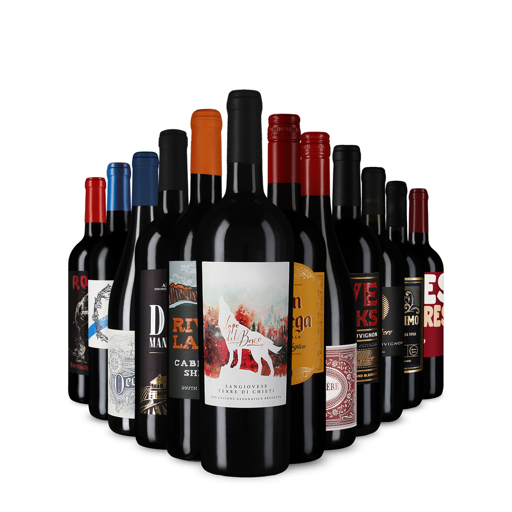 Rodewijnaanbevelingen in een kennismakingspakket