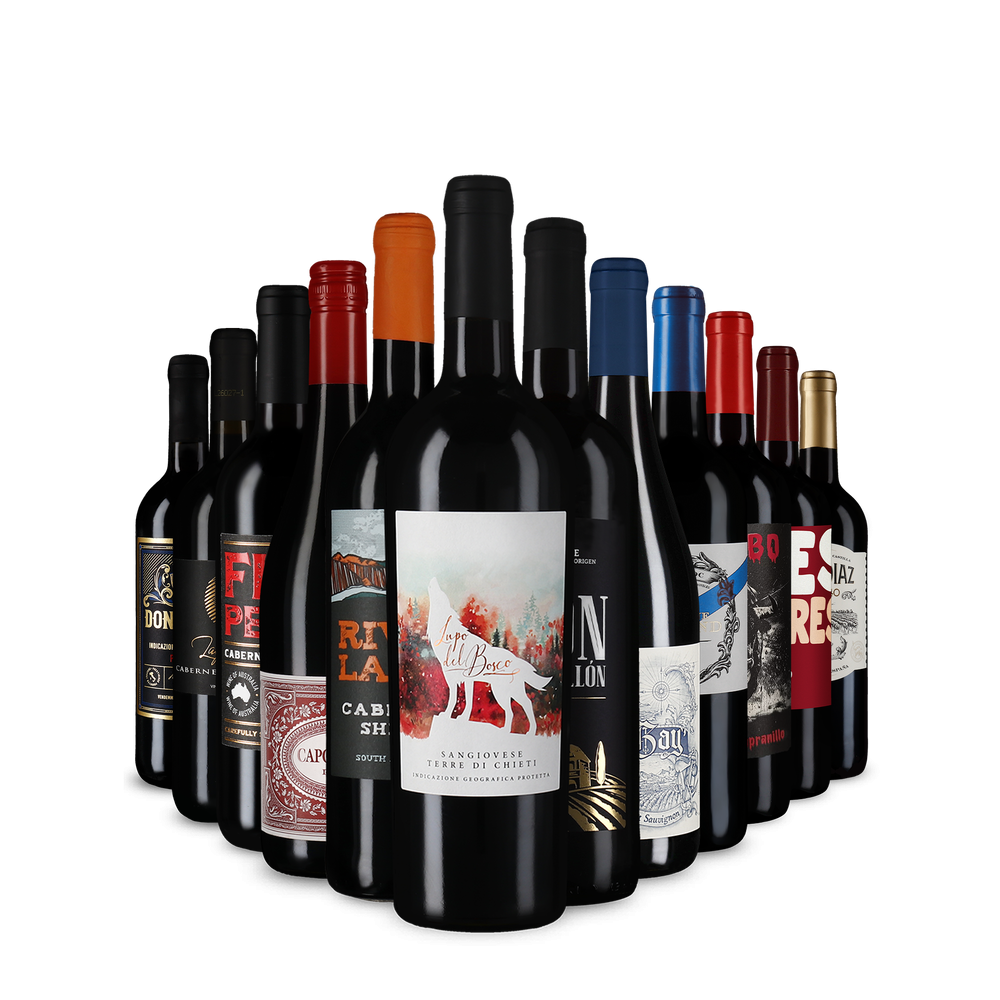 Rodewijnaanbevelingen in een kennismakingspakket