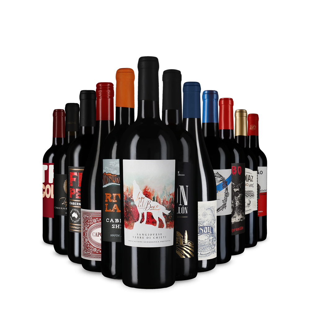 Rodewijnaanbevelingen in een kennismakingspakket