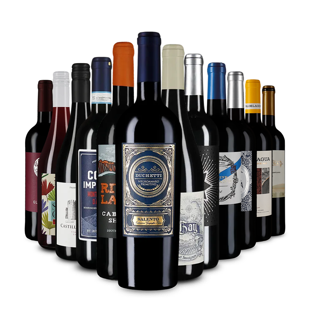 Rodewijnaanbevelingen in een kennismakingspakket