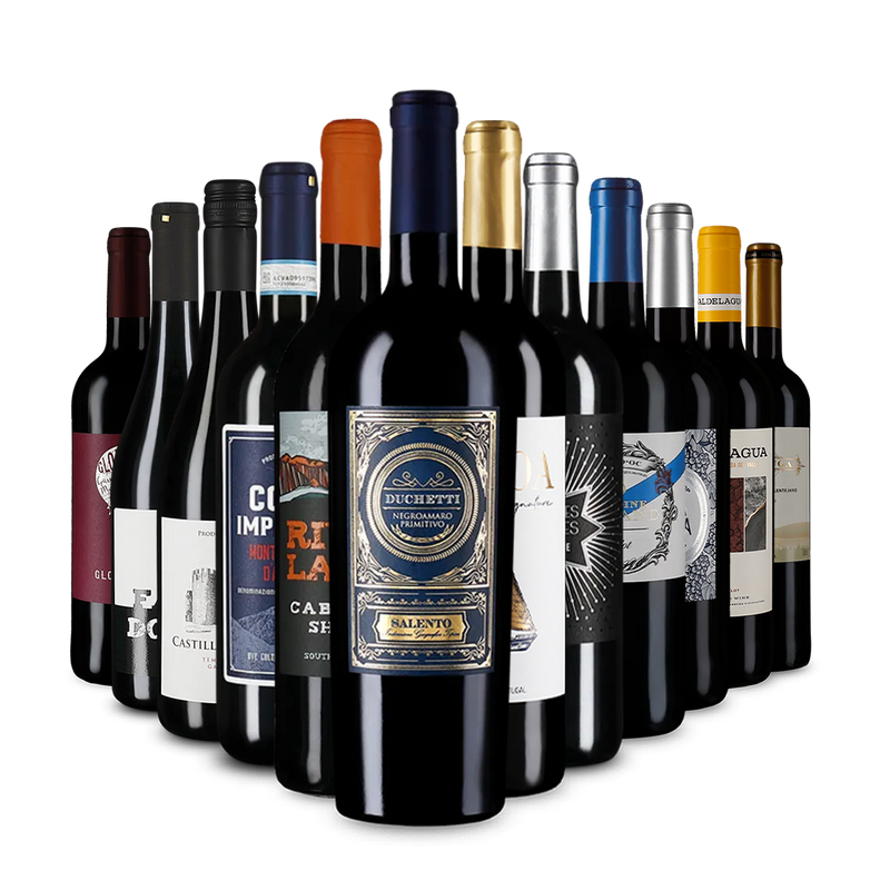 Rodewijnaanbevelingen in een kennismakingspakket