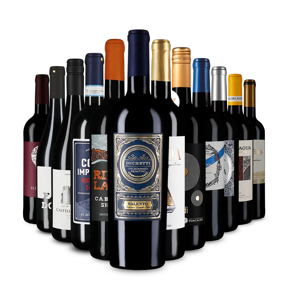 Rodewijnaanbevelingen in een kennismakingspakket