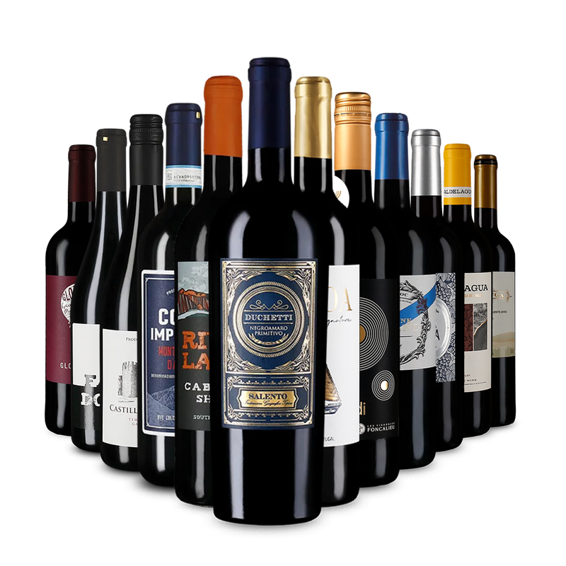 Rodewijnaanbevelingen in een kennismakingspakket