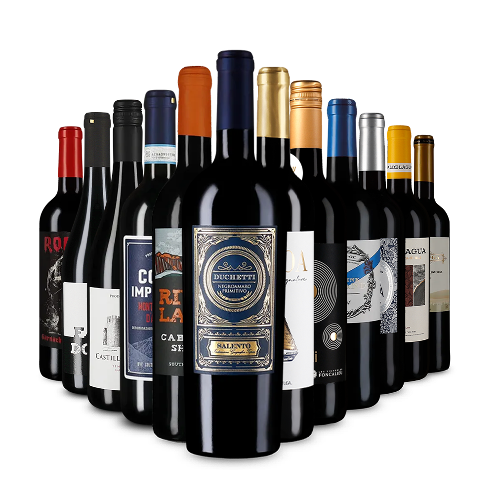 Rodewijnaanbevelingen in een kennismakingspakket