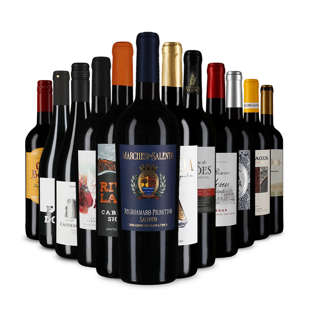 Rodewijnaanbevelingen in een kennismakingspakket