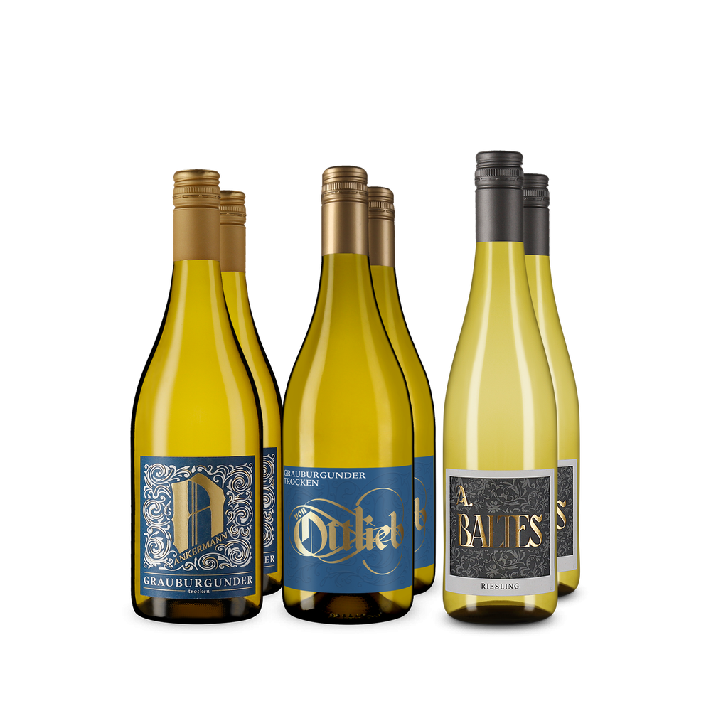Duitse witte wijn in een ontdekkerspakket