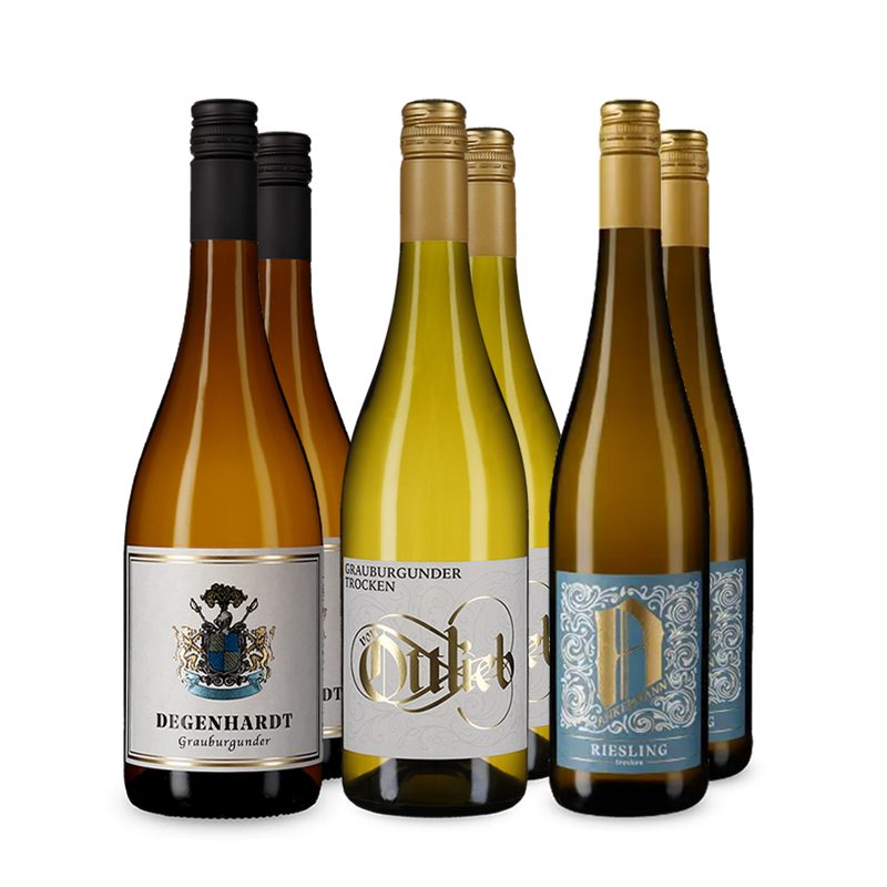 Duitse witte wijn in een ontdekkerspakket
