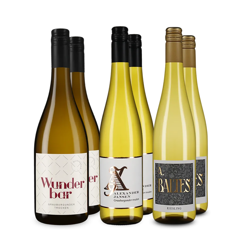 Duitse witte wijn in een ontdekkerspakket