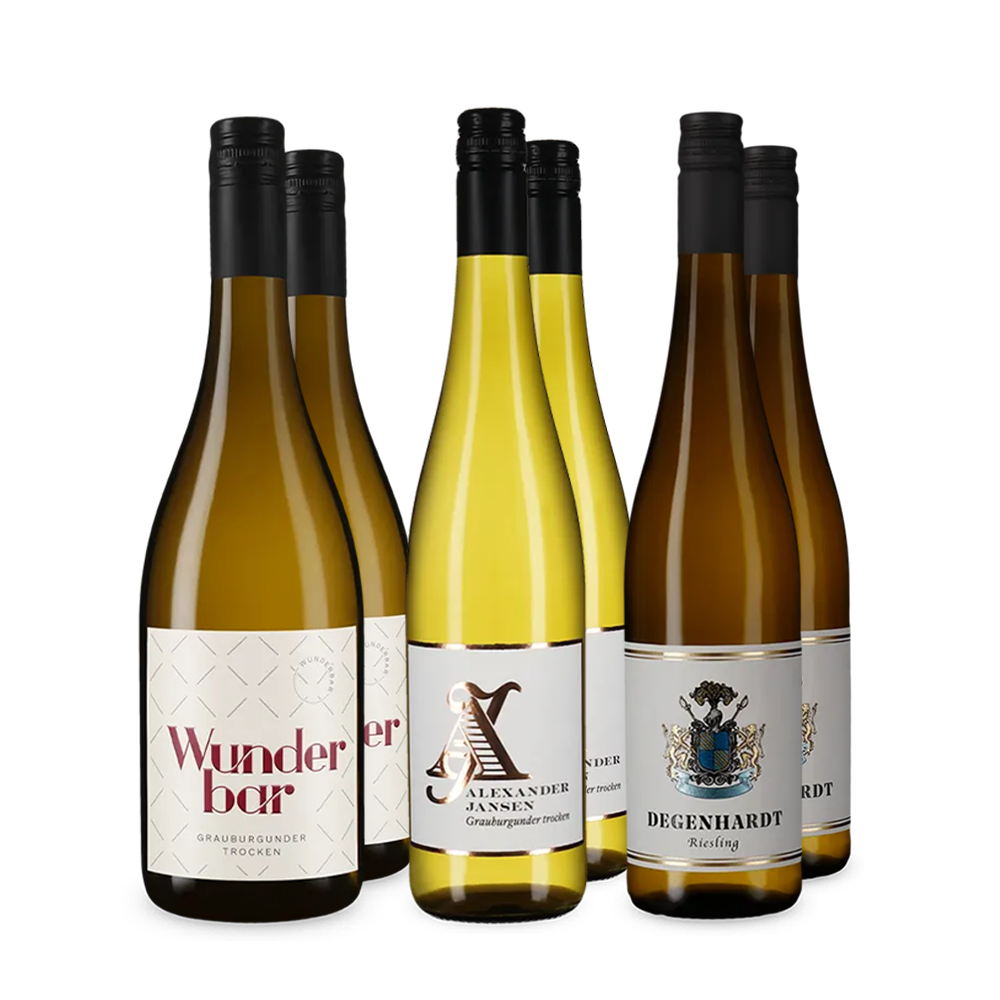 Duitse witte wijn in een ontdekkerspakket