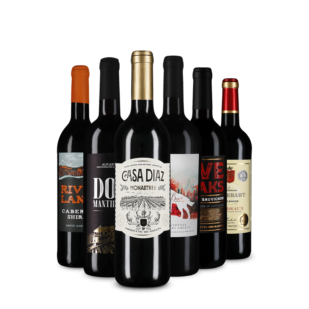 Rode wijn internationaal: het goudwinnaarspakket