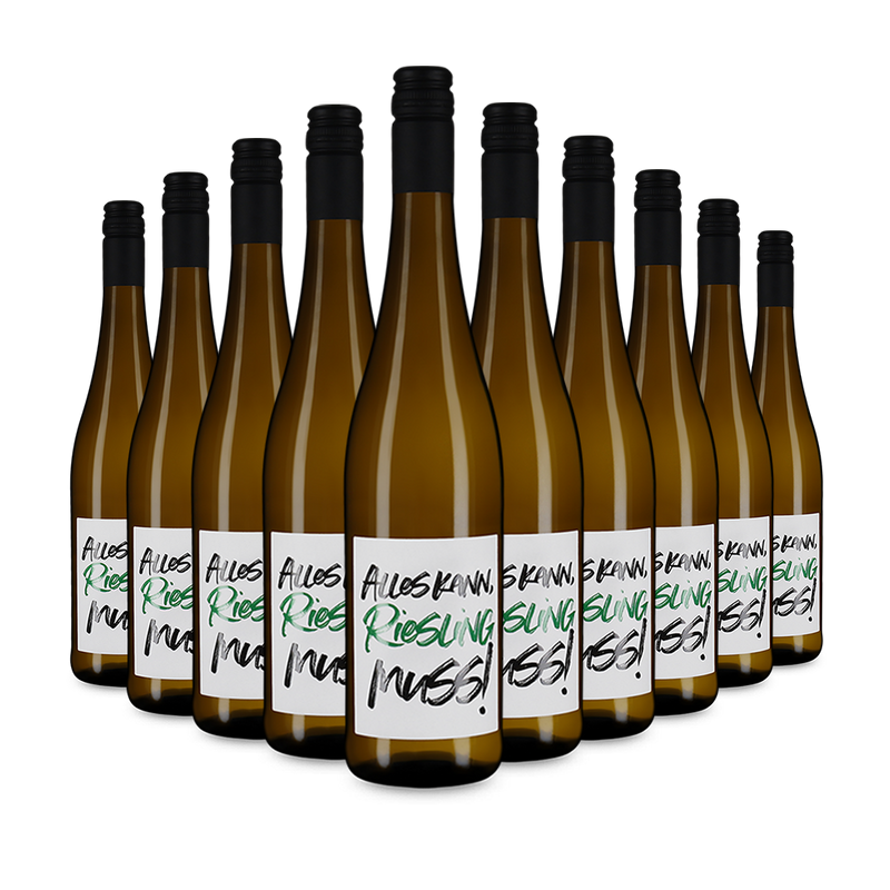 10 flessen Alles kann, Riesling muss! 2023 – Gold