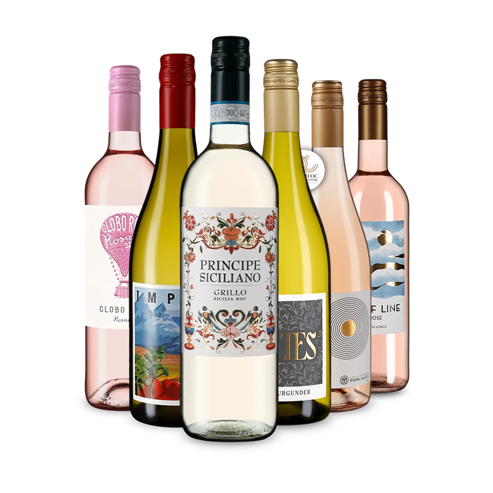 Wit & rosé: de wijnen van het jaar 2025 in 6 flessen-pakket