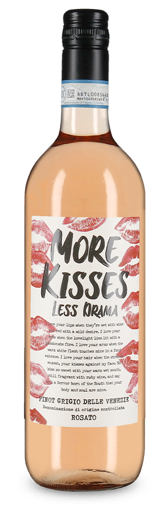 More kisses less drama Pinot Grigio delle Venezie Rosato 2024