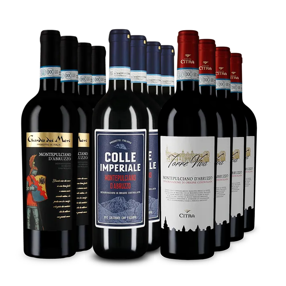 Montepulciano d'abruzzo XXL: de toppers in 3x4-pakket – Gold