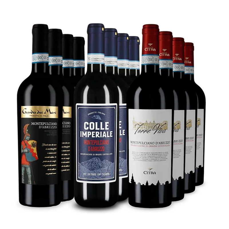 Montepulciano d'abruzzo XXL: de toppers in 3x4-pakket – Gold