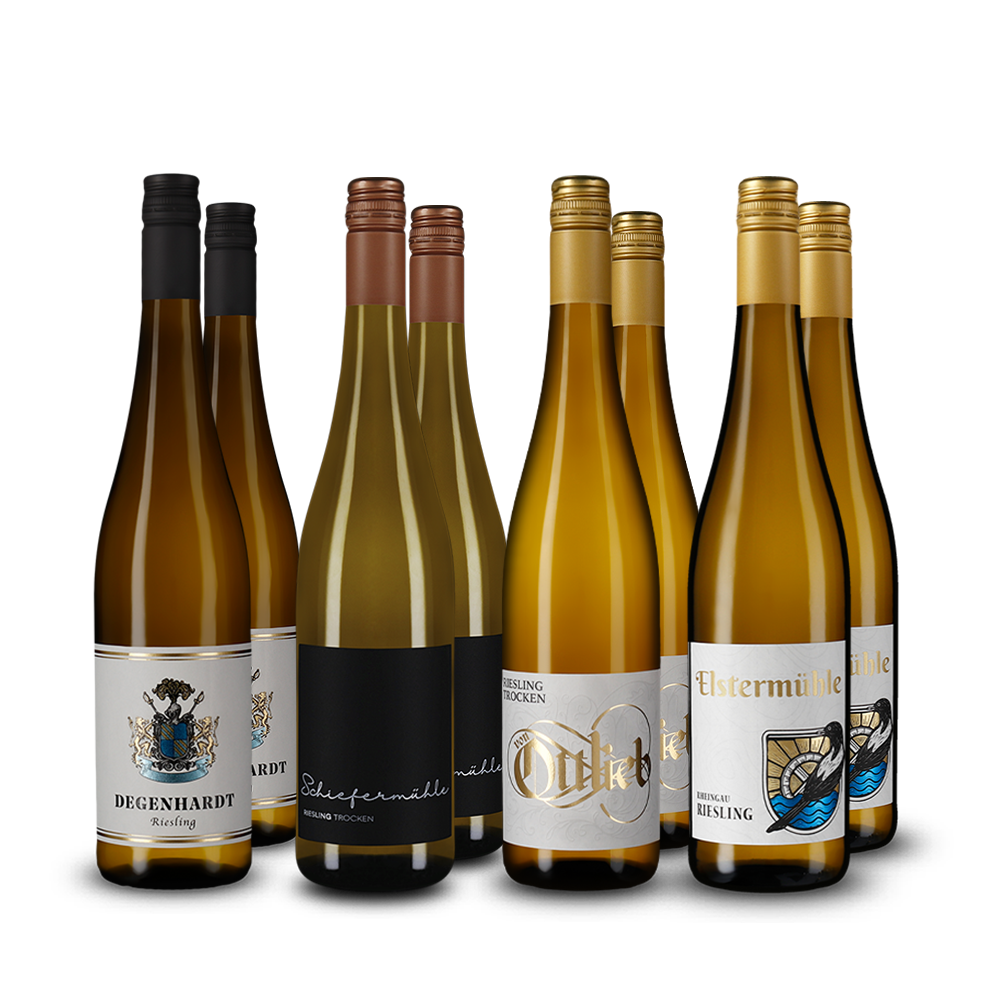 Riesling-toppers in 4x2-pakket – Gold