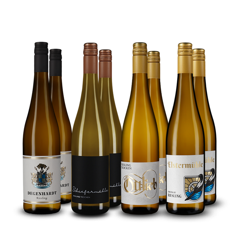 Riesling-toppers in 4x2-pakket – Gold