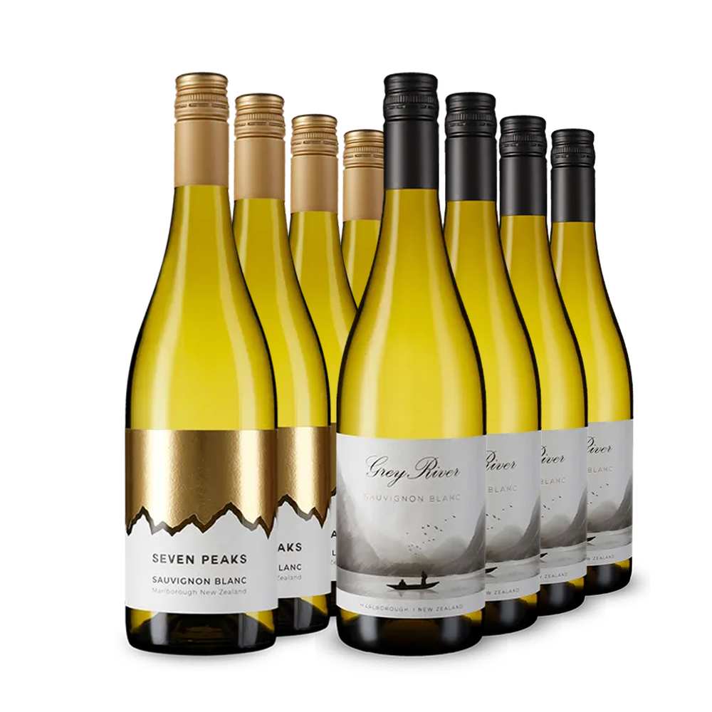 Sauvignon blanc-duo uit Marlborough in 2x4-voordeelpakket – Gold