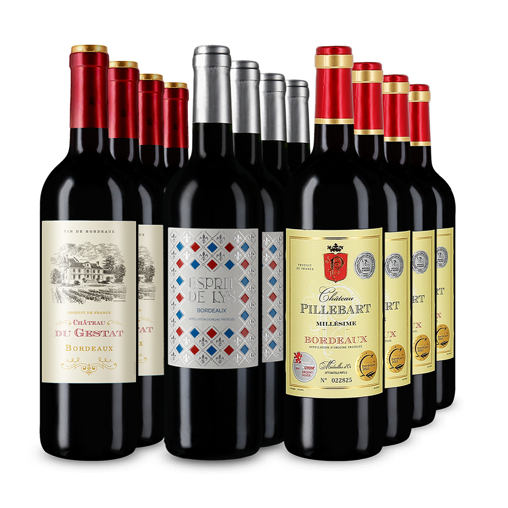 Bordeaux-sterren in 3x4-pakket – Gold