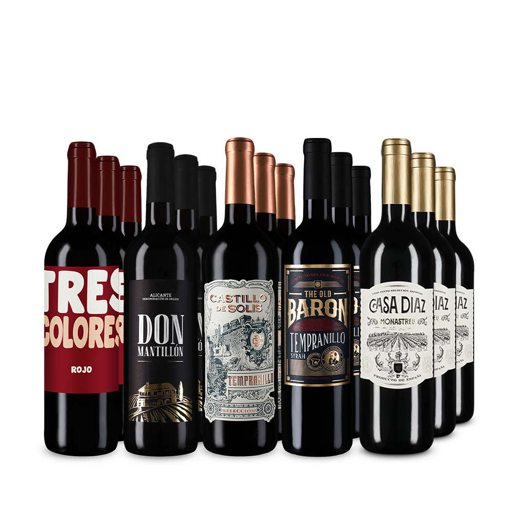 Spaanse rodewijnsterren in 5x3-pakket – Gold