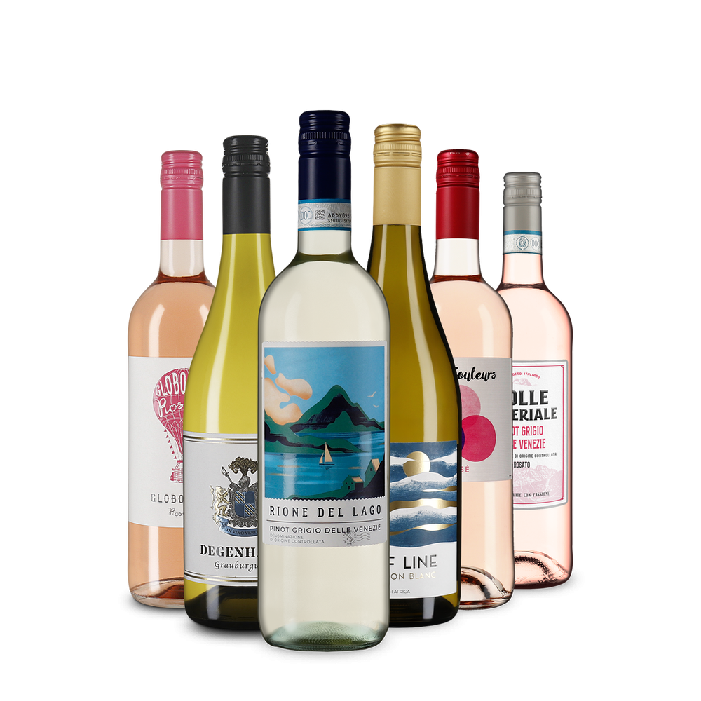 Onze witte wijnen & rosés van het jaar in 6 flessen-ontdekkerspakket