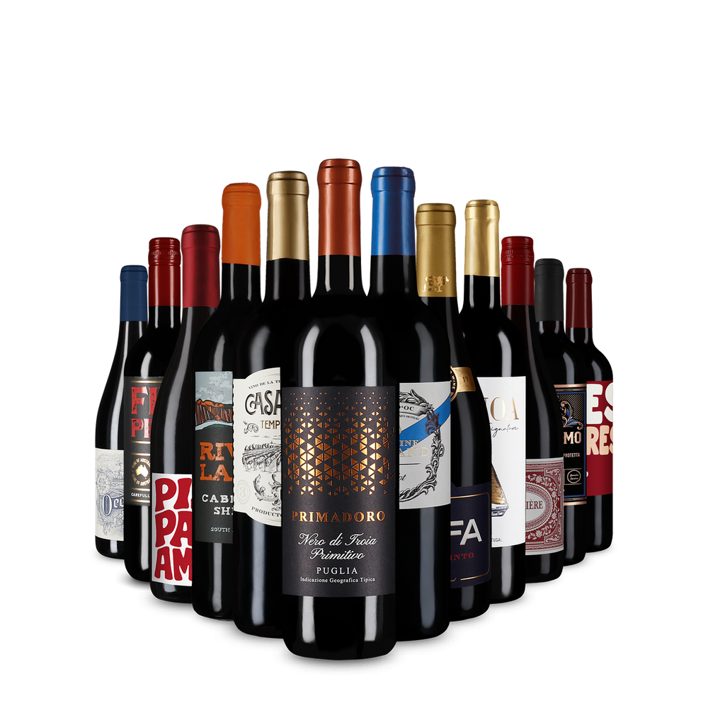 Paasvariatie: rodewijnhits in 12 flessen-voordeelpakket – Gold