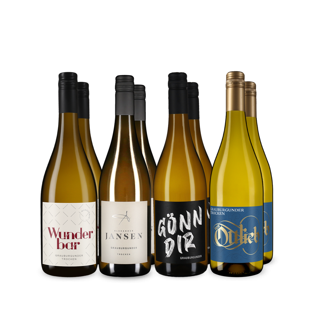 Paltser grauburgunder-toppers in 4x2-pakket – Gold