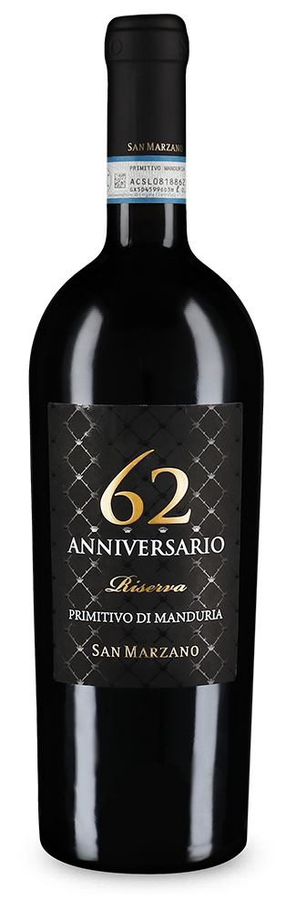 Anniversario 62 Primitivo di Manduria Riserva 2020