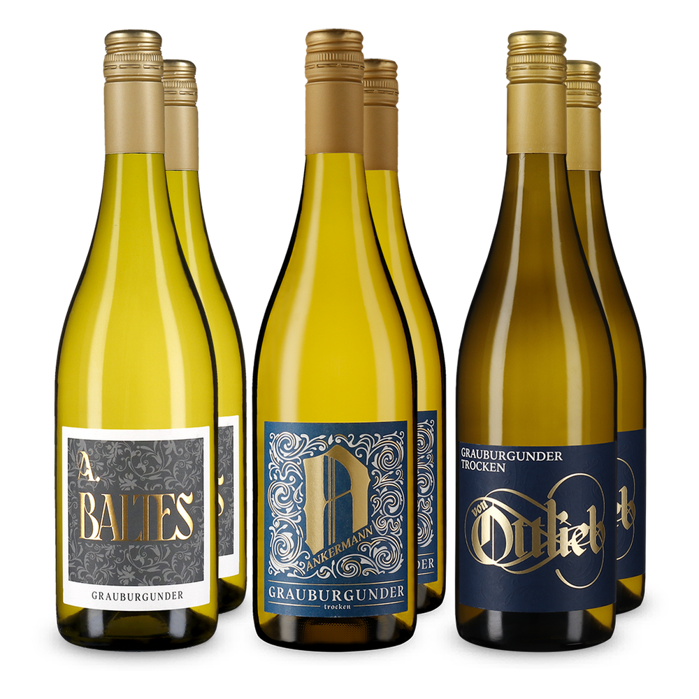 3x2 Grauburgunder-bestsellers in een kennismakingspakket